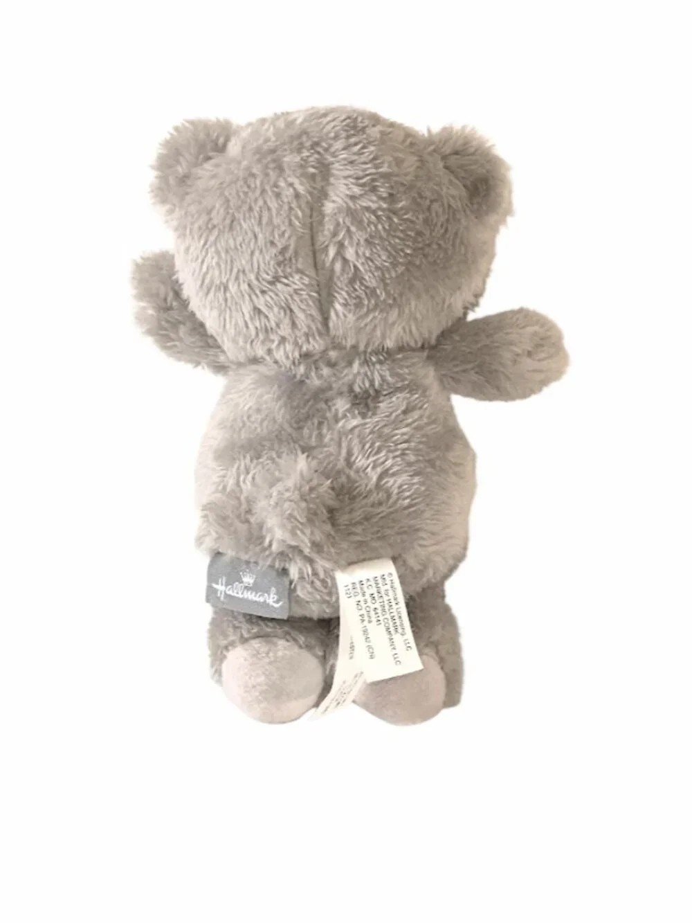 Hallmark Mini Gray Bear Plush Stuffed Toy 5.5